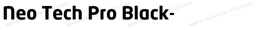 Neo Tech Pro Black字体转换